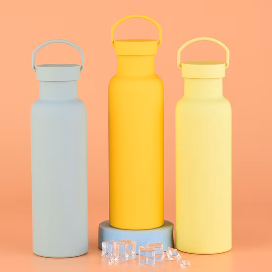 Amerikanische weite Öffnung, tragbare Reise-Sport-Wasserflasche aus Edelstahl mit großem Fassungsvermögen